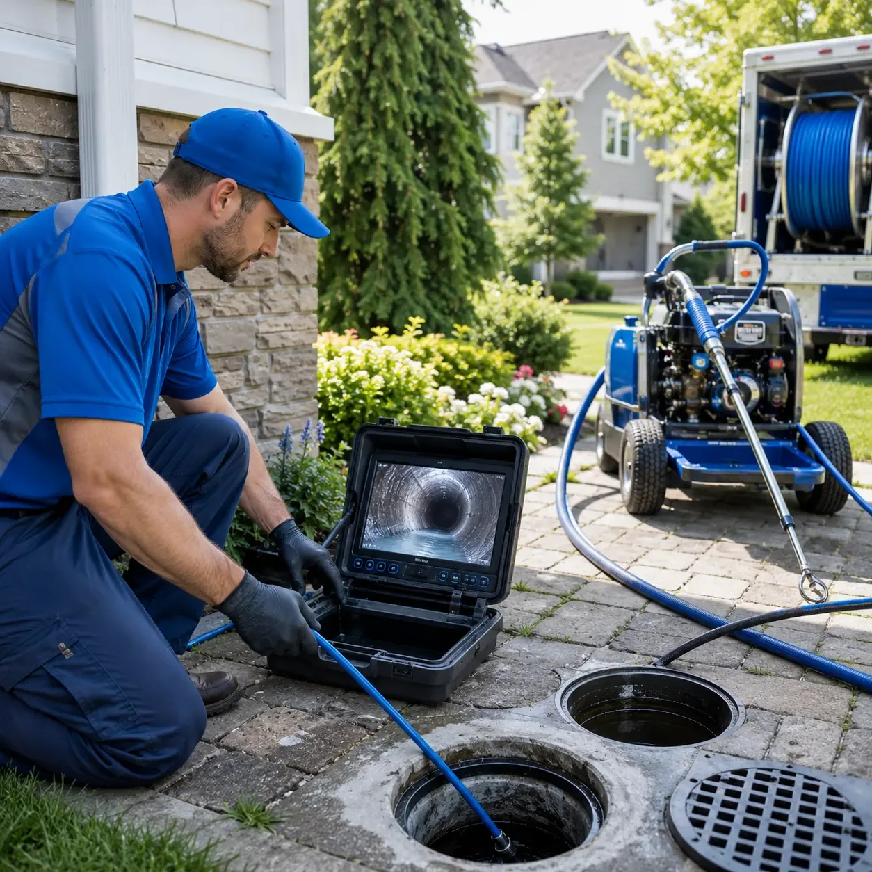Outdoor drain cleaning professionals serving Clover, VA